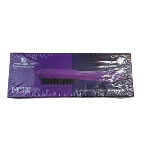 Royale Genius Heating Element Multi-Purpose Ceramic Hair Brush Purple 450S S3